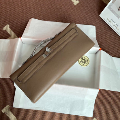 HM Kelly Cut 31cm Marrón Swift Cuero Shw