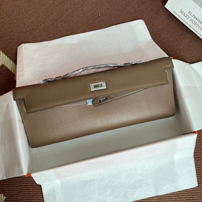 HM Kelly Cut 31cm Marrón Swift Cuero Shw