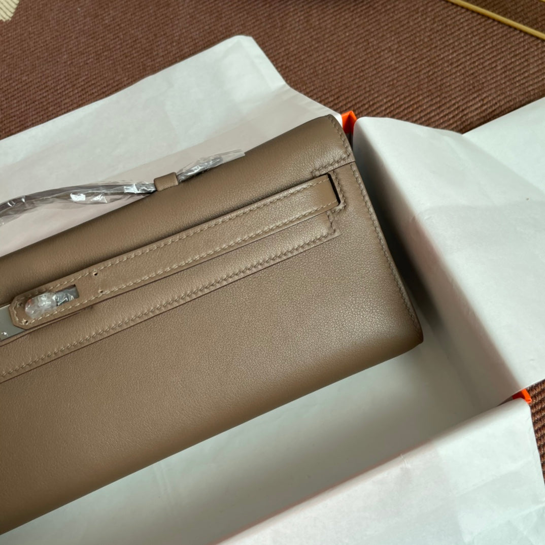HM Kelly Cut 31cm Marrón Swift Cuero Shw