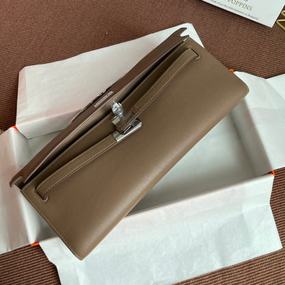 HM Kelly Cut 31cm Marrón Swift Cuero Shw