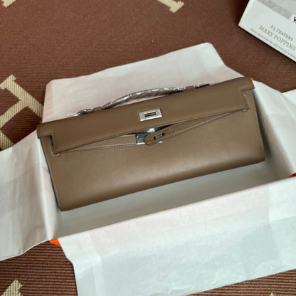 HM Kelly Cut 31cm Marrón Swift Cuero Shw
