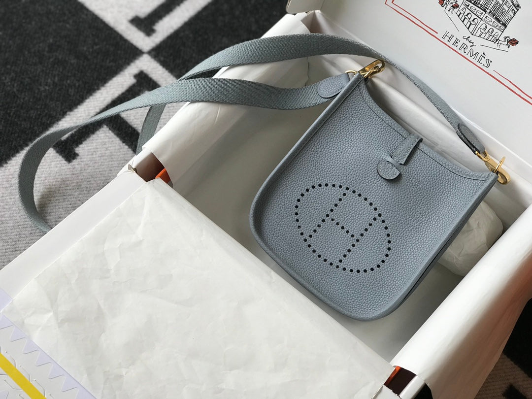 Mini Evelyne 18cm Gris Togo Ghw