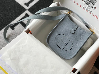 Mini Evelyne 18cm Gris Togo Ghw
