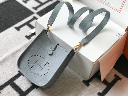 Mini Evelyne 18cm Gris Togo Ghw