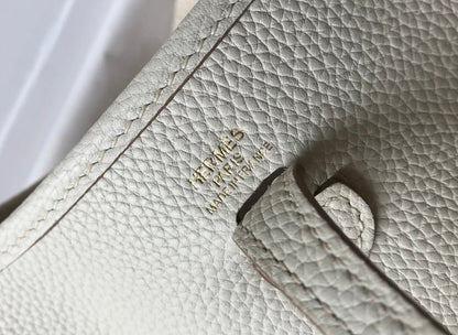 Mini Evelyne 18cm Blanco Togo Ghw