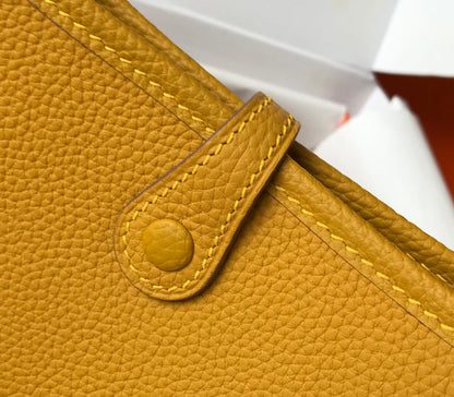 Mini Evelyne 18cm Amarillo Oscuro Togo Ghw