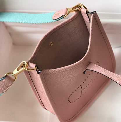 Mini Evelyne 18cm Rosa Togo Ghw