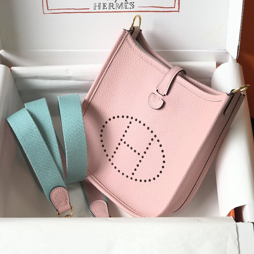 Mini Evelyne 18cm Rosa Togo Ghw