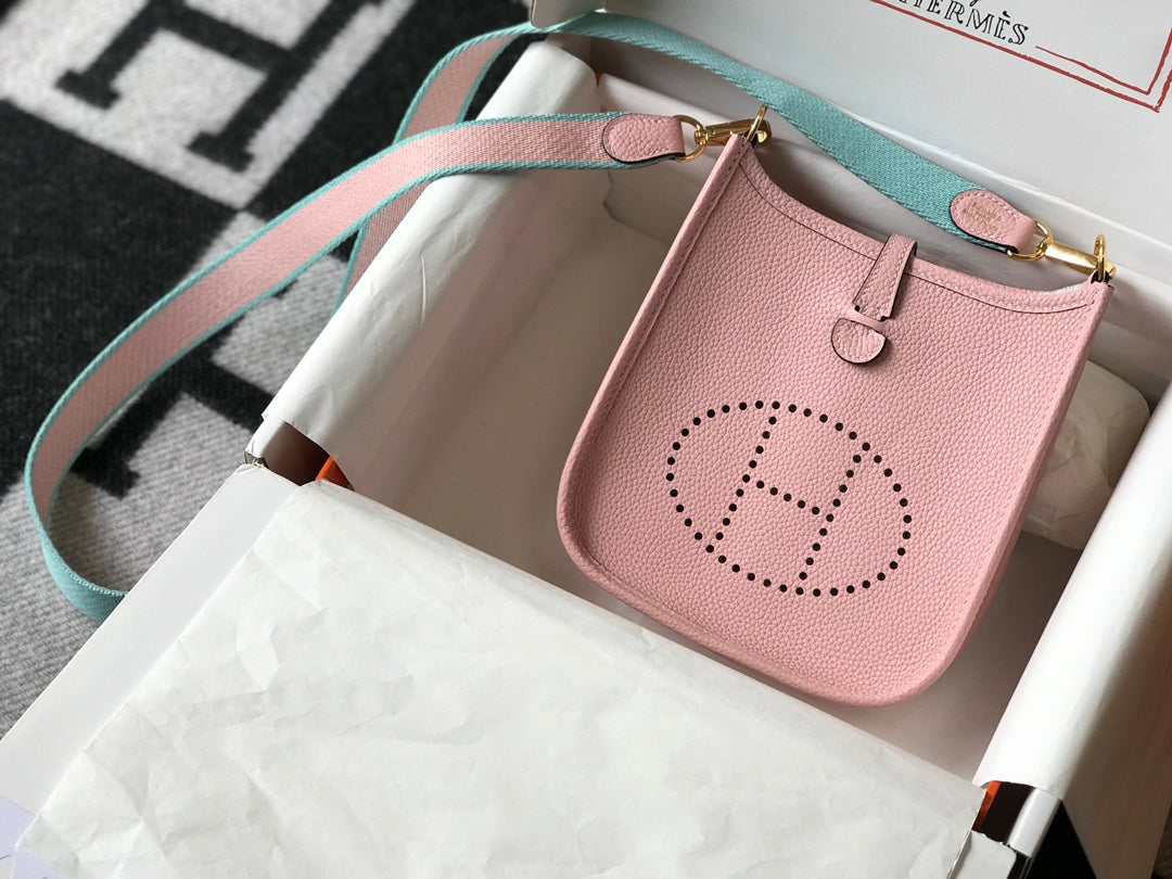 Mini Evelyne 18cm Rosa Togo Ghw