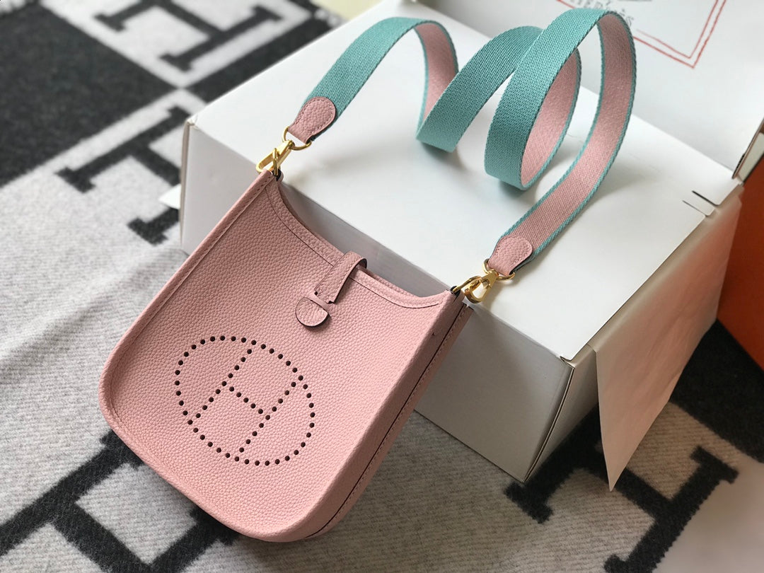 Mini Evelyne 18cm Rosa Togo Ghw