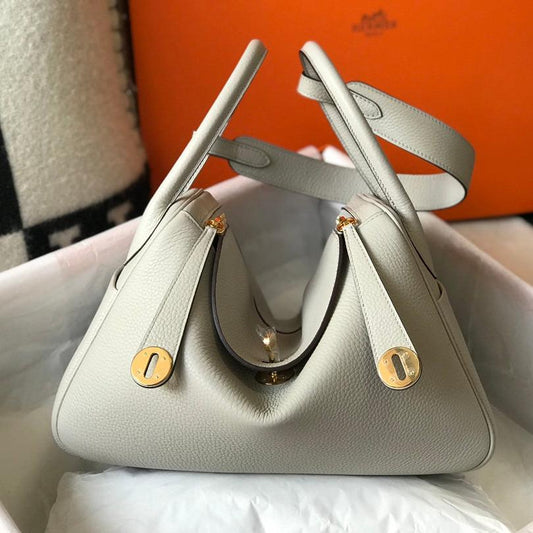 BOLSO HM LINDY 30 CREMA CUERO TAURILLON CLEMENCE