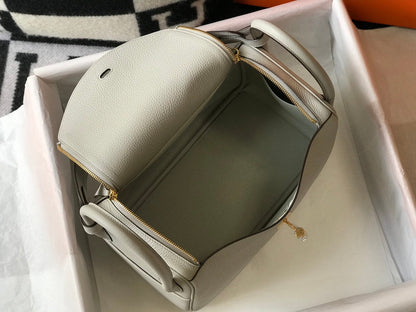BOLSO HM LINDY 30 CREMA CUERO TAURILLON CLEMENCE