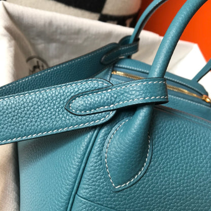 BOLSO HM LINDY 30 ZAFIRO TAUILLON PIEL CLEMENCE