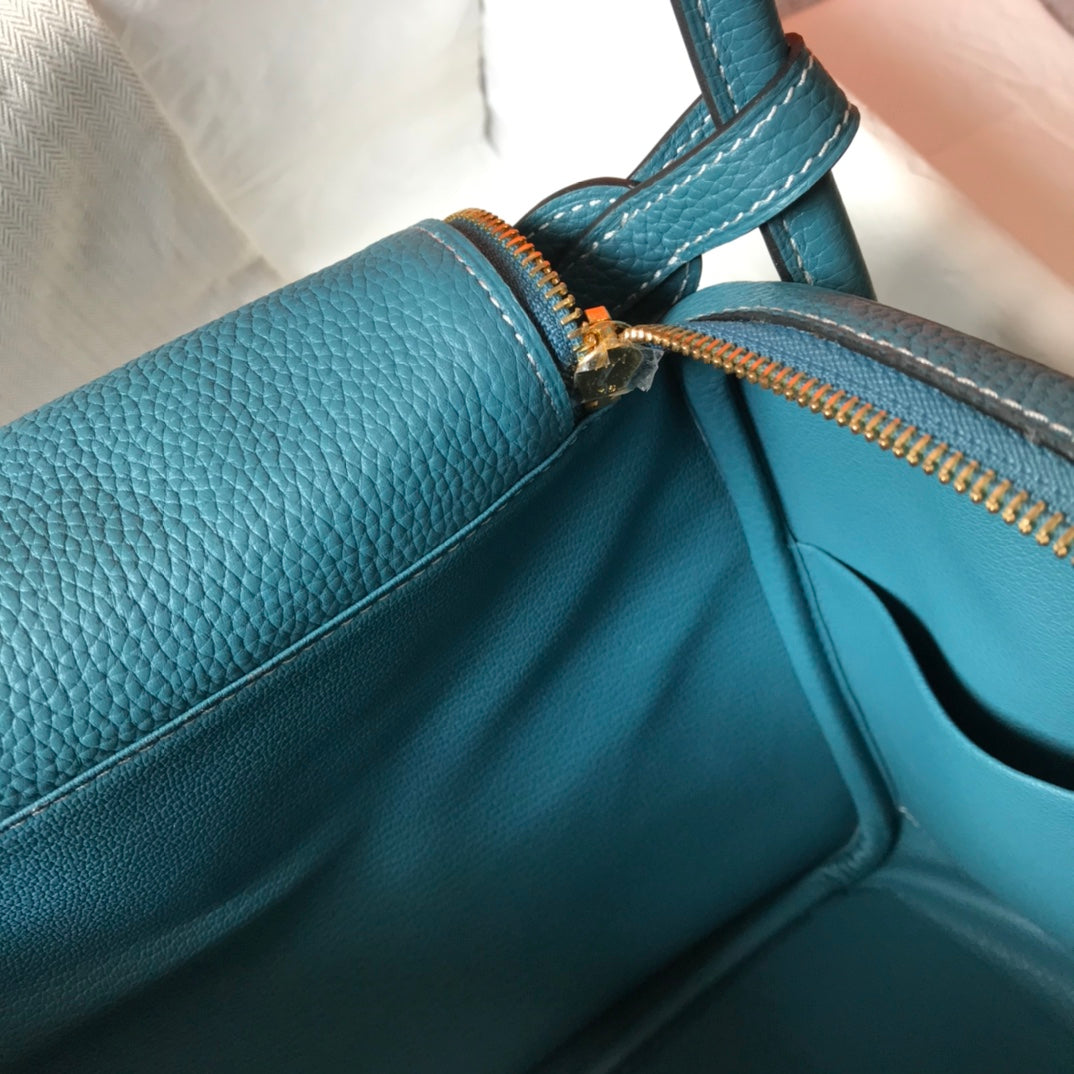 BOLSO HM LINDY 30 ZAFIRO TAUILLON PIEL CLEMENCE