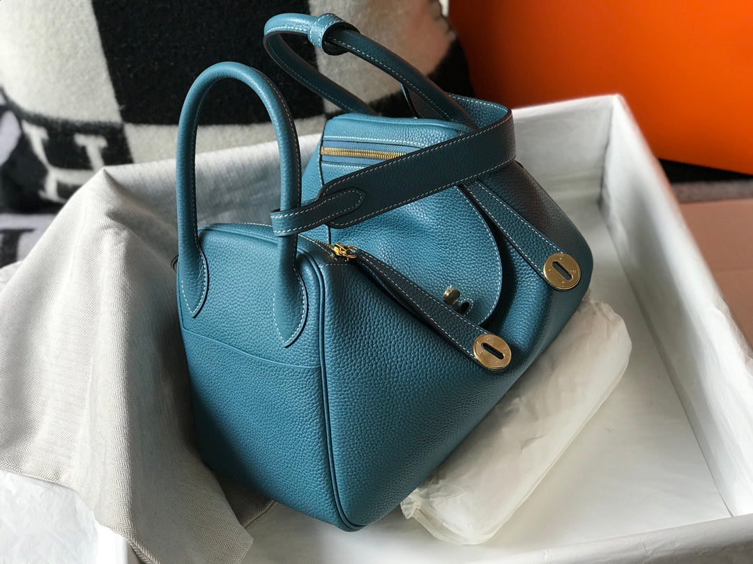 BOLSO HM LINDY 30 ZAFIRO TAUILLON PIEL CLEMENCE