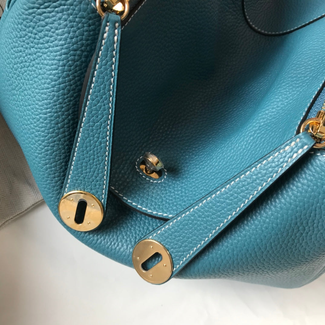 BOLSO HM LINDY 30 ZAFIRO TAUILLON PIEL CLEMENCE