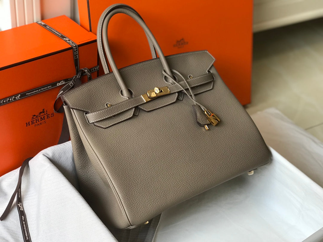 HM BIRKIN 35CM PIEL TOGO MARRÓN HERRAJES DORADOS