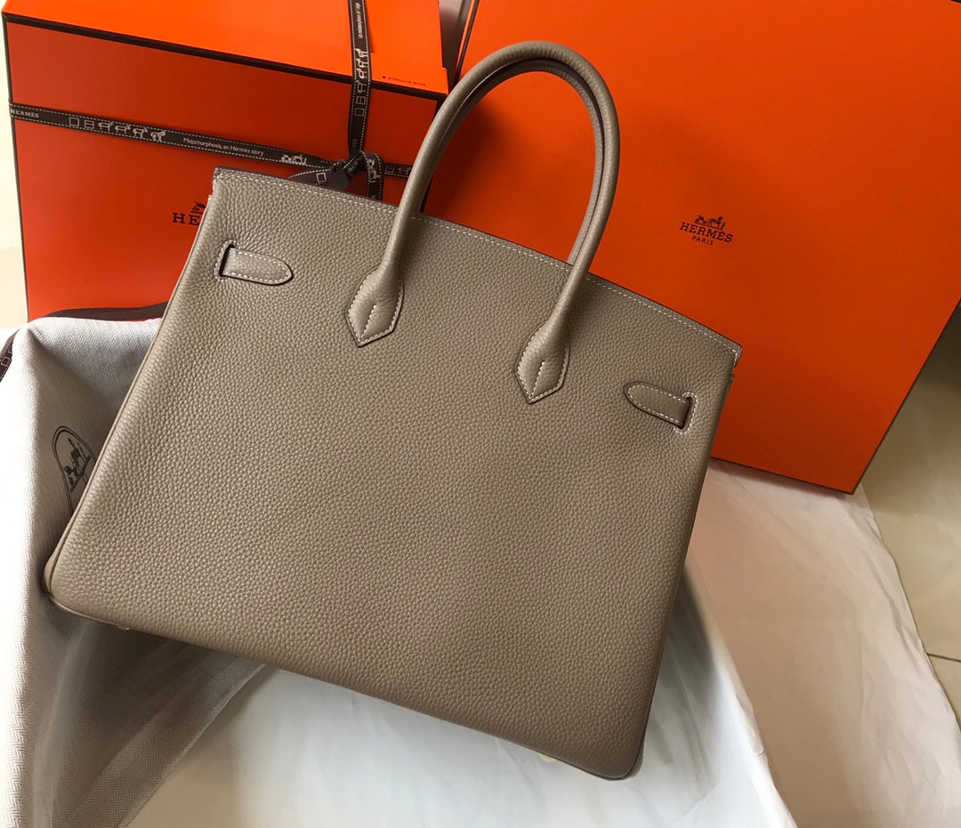 HM BIRKIN 35CM PIEL TOGO MARRÓN HERRAJES DORADOS