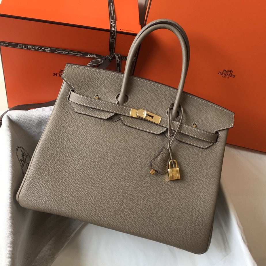 HM BIRKIN 35CM PIEL TOGO MARRÓN HERRAJES DORADOS