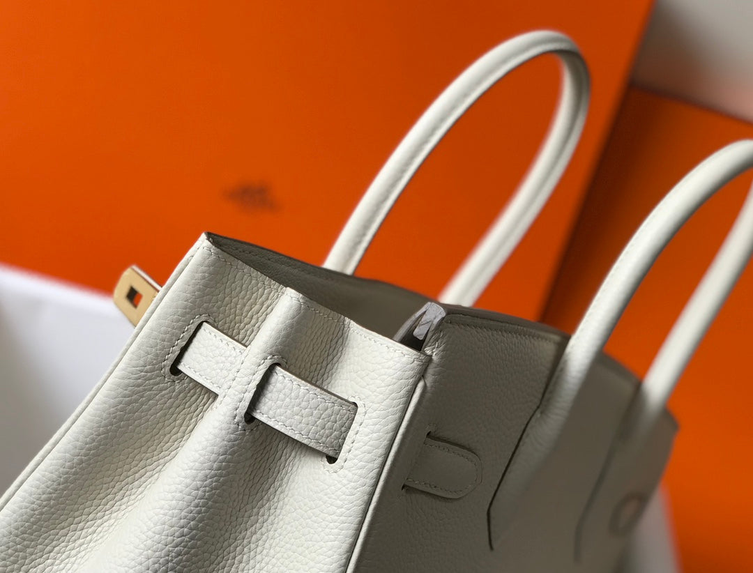 BOLSO HM BIRKIN 35 CM MARFIL TOGO HARDWARE DORADO