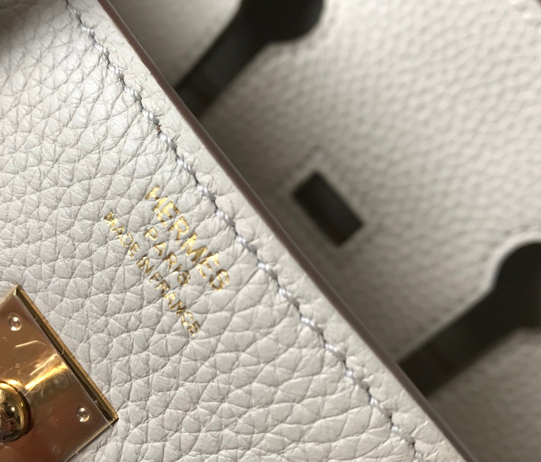 BOLSO HM BIRKIN 35 CM MARFIL TOGO HARDWARE DORADO