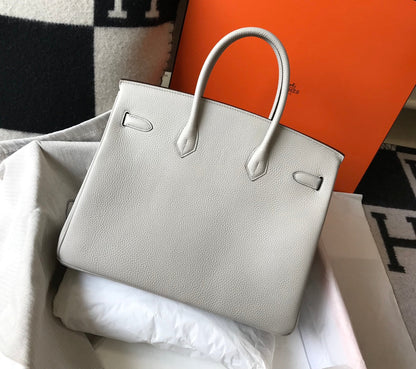 BOLSO HM BIRKIN 35 CM CREMA TOGO HARDWARE DORADO