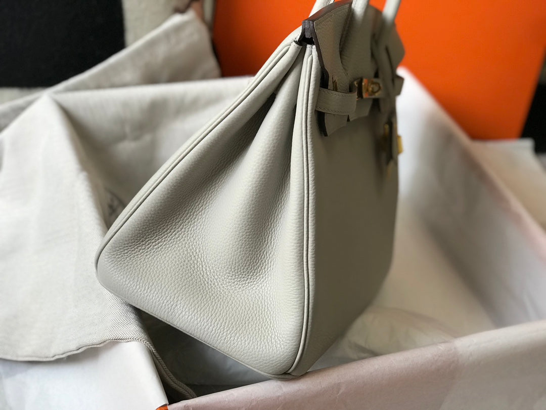 BOLSO HM BIRKIN 35 CM CREMA TOGO HARDWARE DORADO
