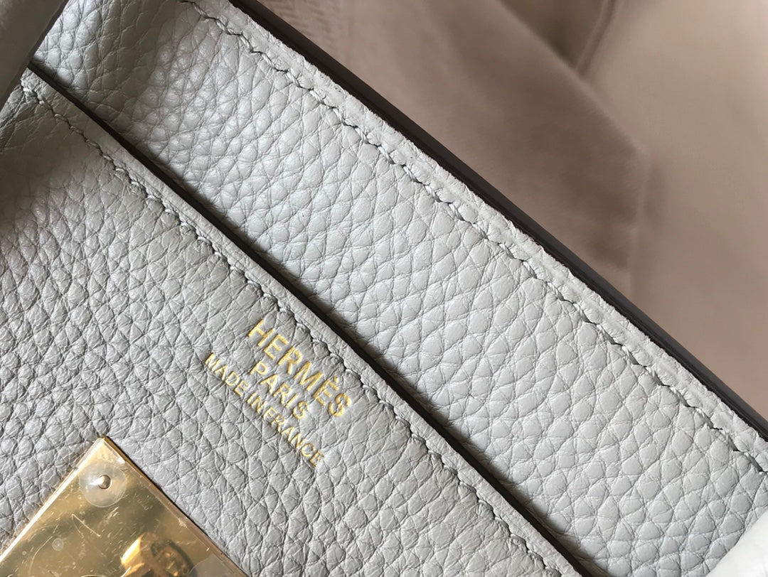 BOLSO HM BIRKIN 35 CM CREMA TOGO HARDWARE DORADO