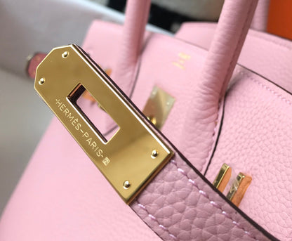 HM BIRKIN 35CM PIEL TOGO ROSA HERRAJES DORADOS