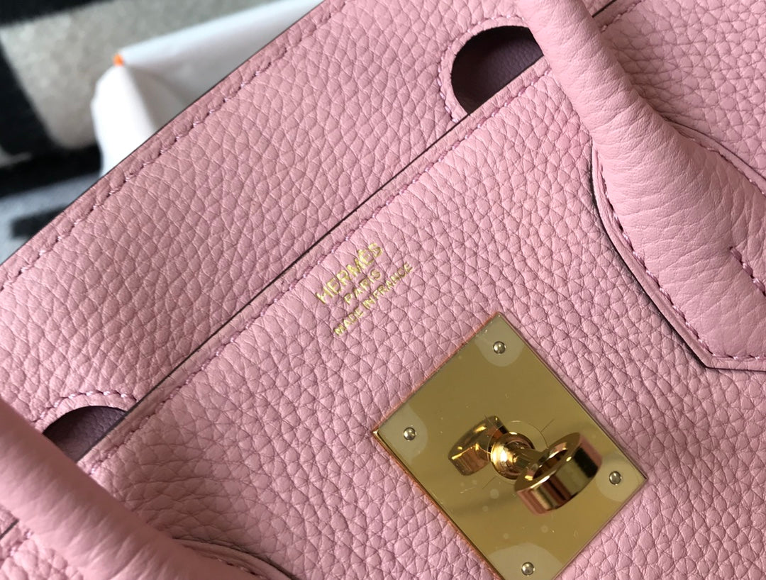 HM BIRKIN 35CM PIEL TOGO ROSA HERRAJES DORADOS
