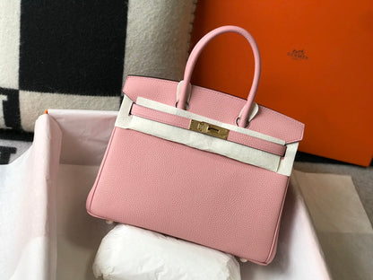 HM BIRKIN 35CM PIEL TOGO ROSA HERRAJES DORADOS