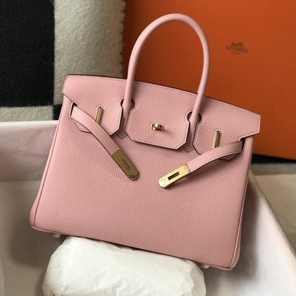HM BIRKIN 35CM PIEL TOGO ROSA HERRAJES DORADOS