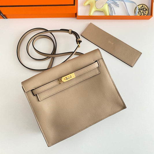 Kelly Danse II 22 cm Beige Evercolor Cuero Ghw
