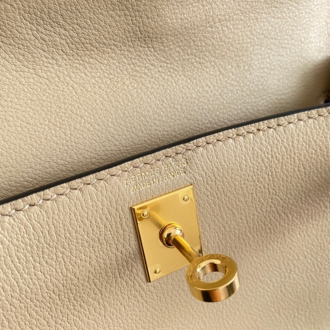 Kelly Danse II 22 cm Beige Evercolor Cuero Ghw