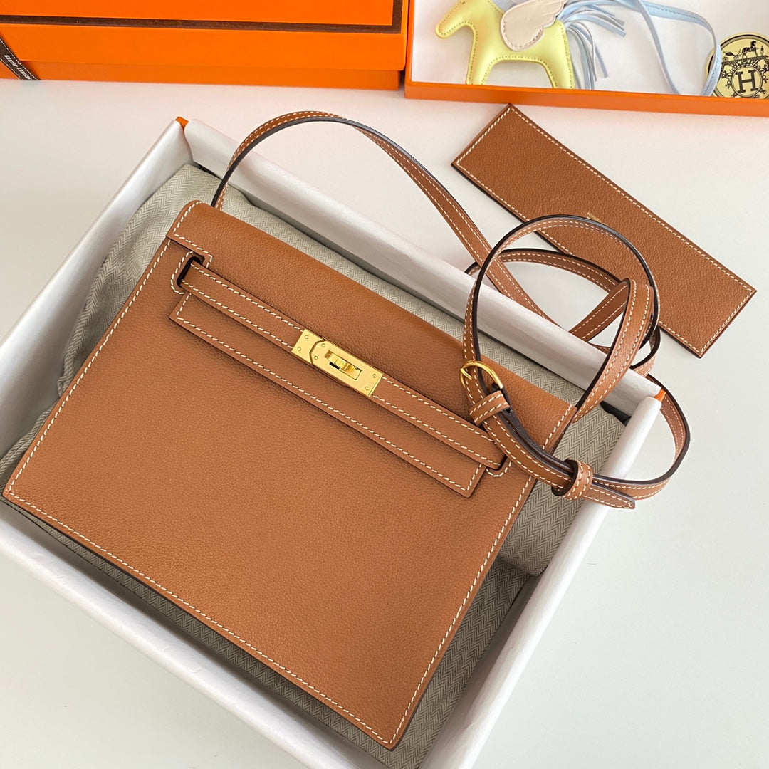 Kelly Danse II 22cm Cuero Evercolor Bronceado Ghw