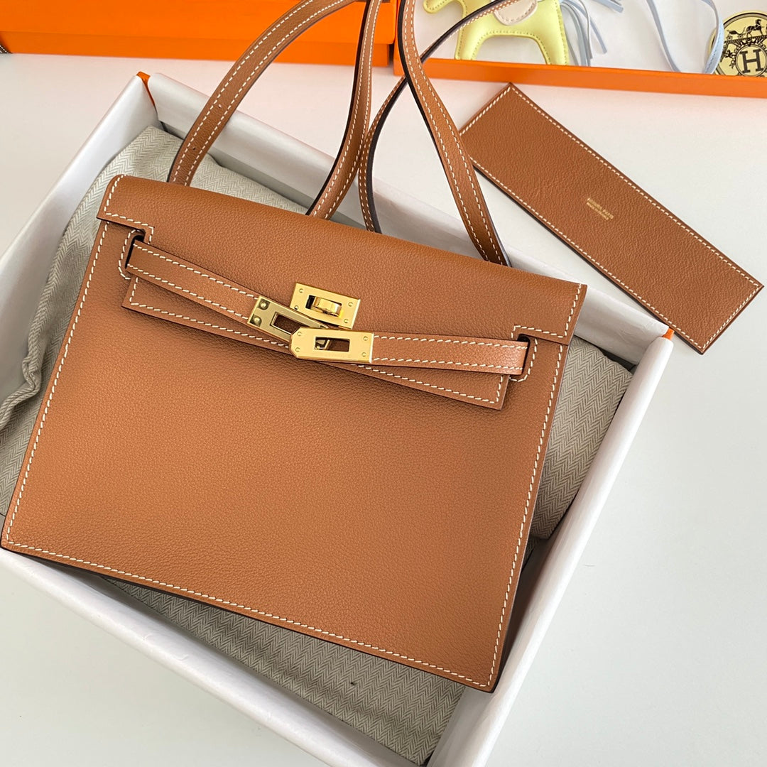 Kelly Danse II 22cm Cuero Evercolor Bronceado Ghw