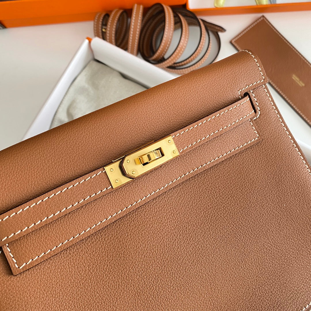 Kelly Danse II 22cm Cuero Evercolor Bronceado Ghw
