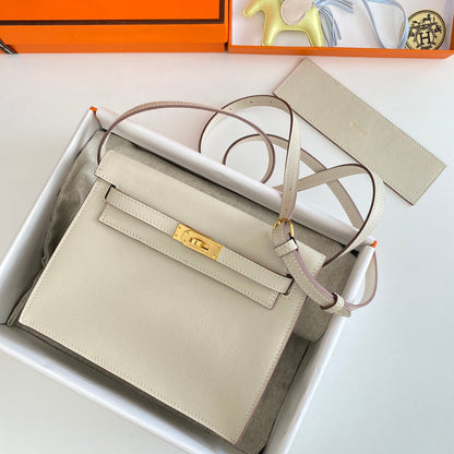 Kelly Danse II 22cm Blanco Evercolor Cuero Ghw