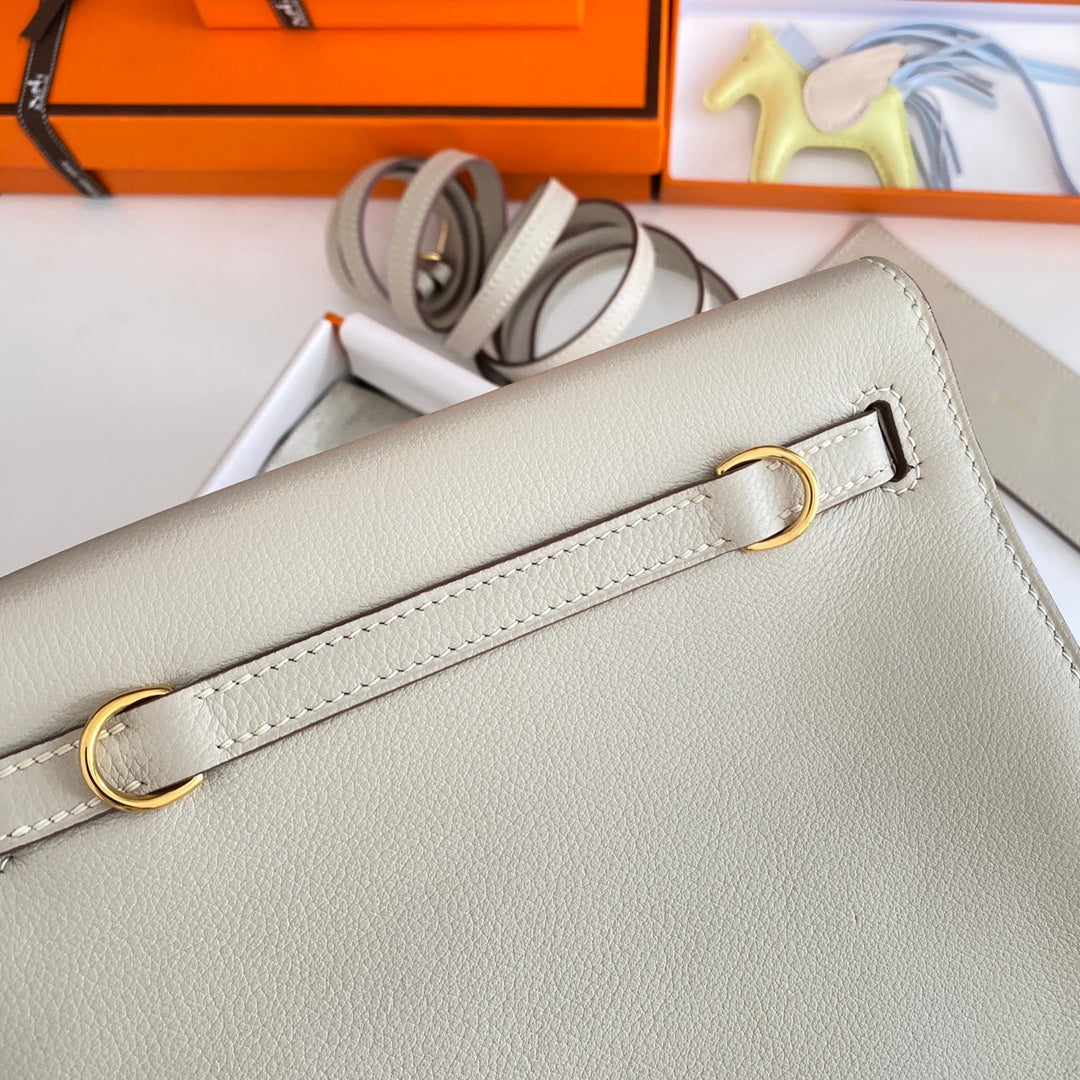 Kelly Danse II 22cm Blanco Evercolor Cuero Ghw