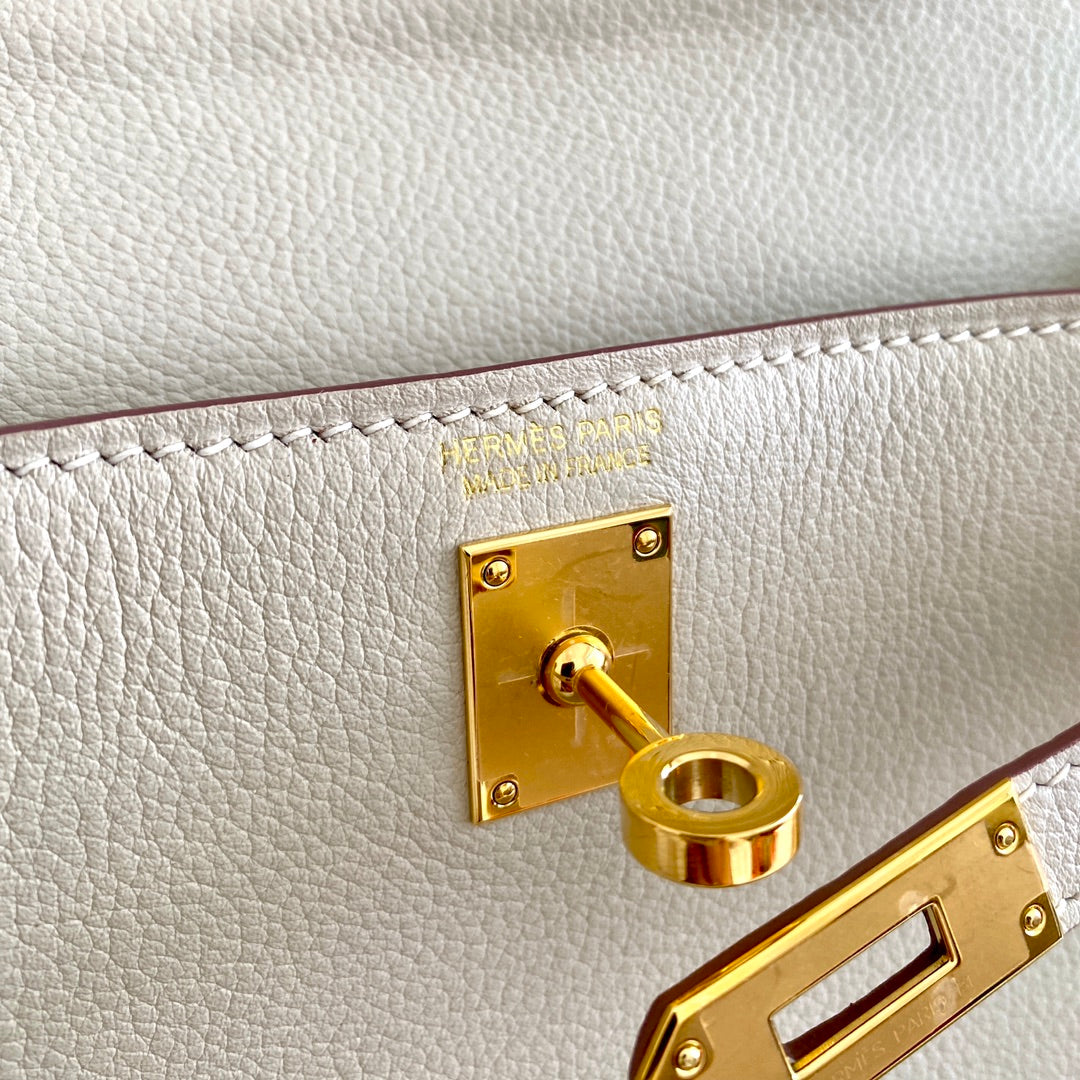 Kelly Danse II 22cm Blanco Evercolor Cuero Ghw