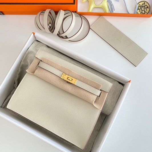 Kelly Danse II 22cm Blanco Evercolor Cuero Ghw