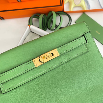 Kelly Danse II 22cm Verde Evercolor Cuero Ghw