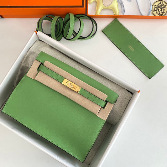 Kelly Danse II 22cm Verde Evercolor Cuero Ghw