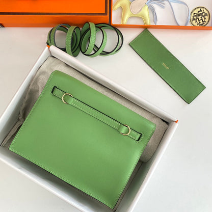 Kelly Danse II 22cm Verde Evercolor Cuero Ghw