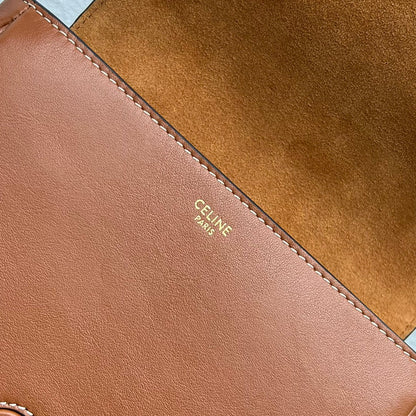 FOLCO CUIR TRIOMPHE 18 EN PIEL DE BECERRO ROJO MARRÓN