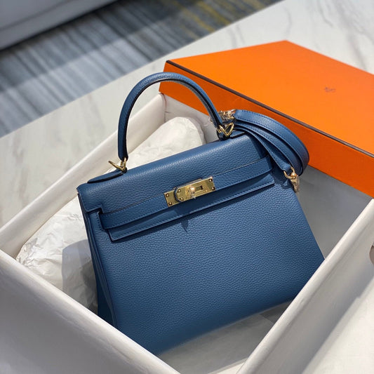 HM KELLY 25 CM ÁGATA AZUL TOGO HARDWARE DORADO