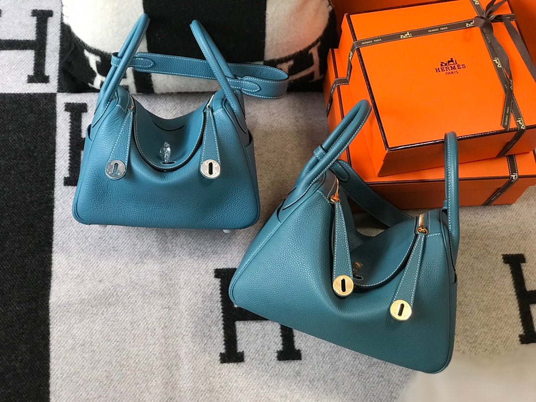 BOLSO HM LINDY 30 ZAFIRO TAUILLON PIEL CLEMENCE