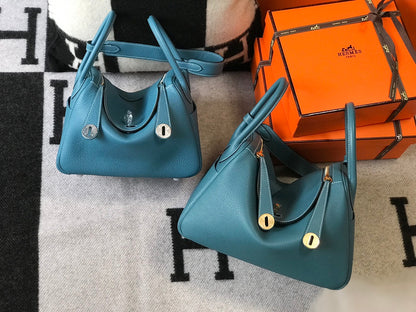 BOLSO HM LINDY 30 ZAFIRO TAUILLON PIEL CLEMENCE