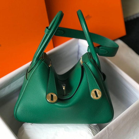 BOLSO HM LINDY 30 CASTLETON VERDE TAURILLON CUERO CLEMENCE