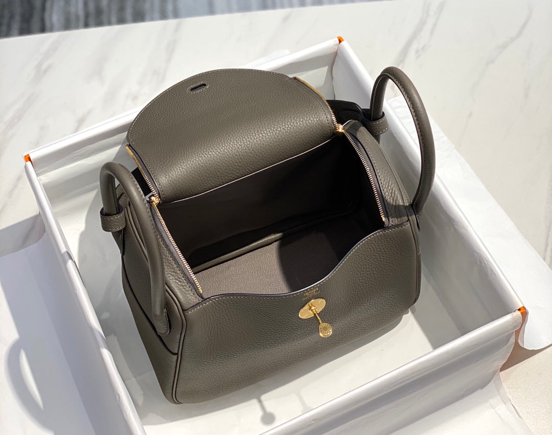 BOLSO HM LINDY 30 PIEL TAURILLON CLEMENCE OLIVA